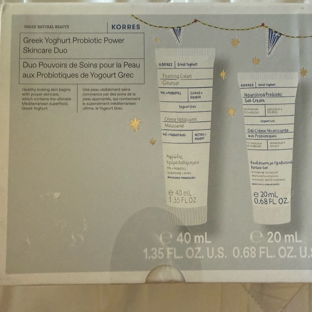 Korres Greek Yoghurt Skincare Duo - Cream and Blue